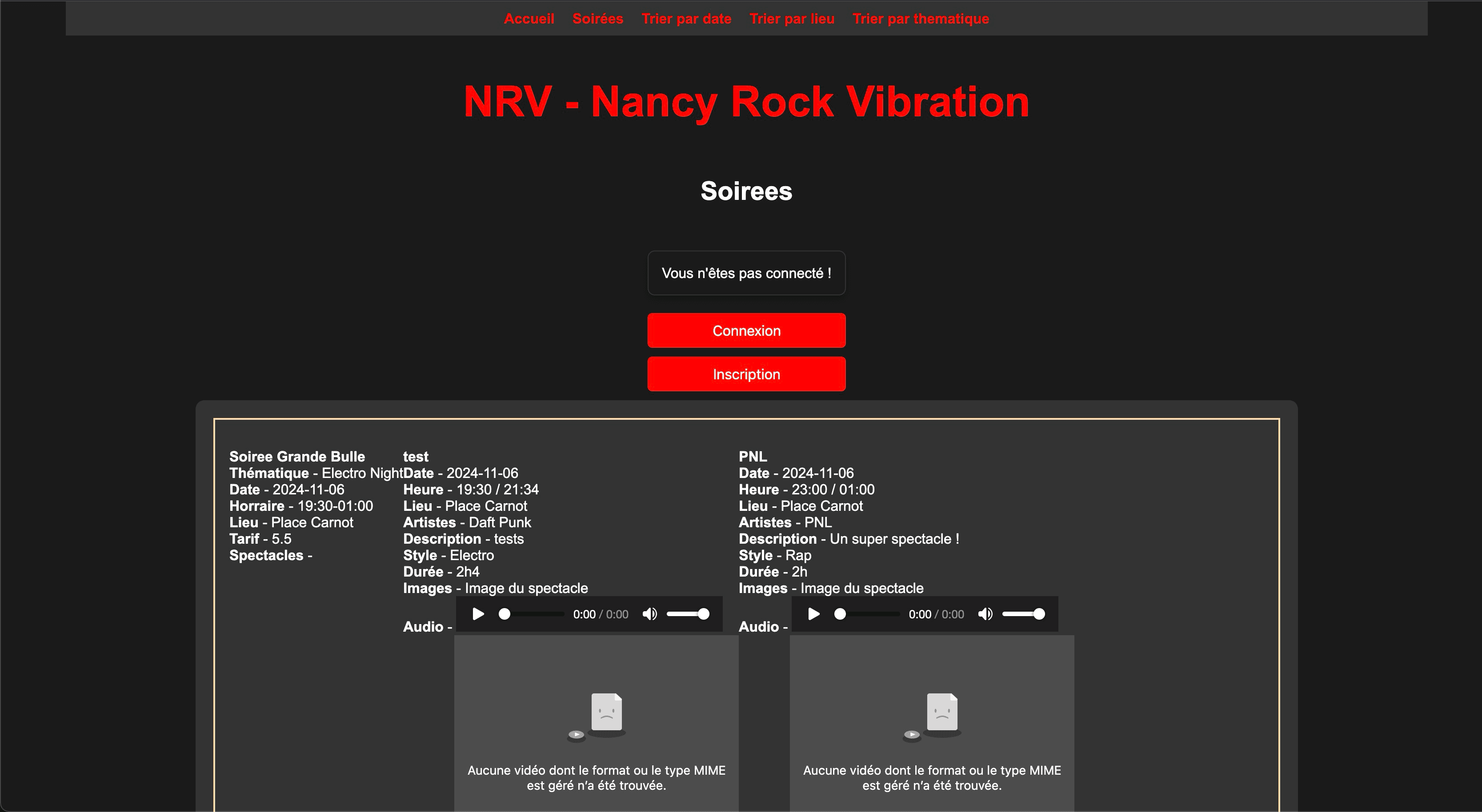 NRV Festival (SAE Dev Web)